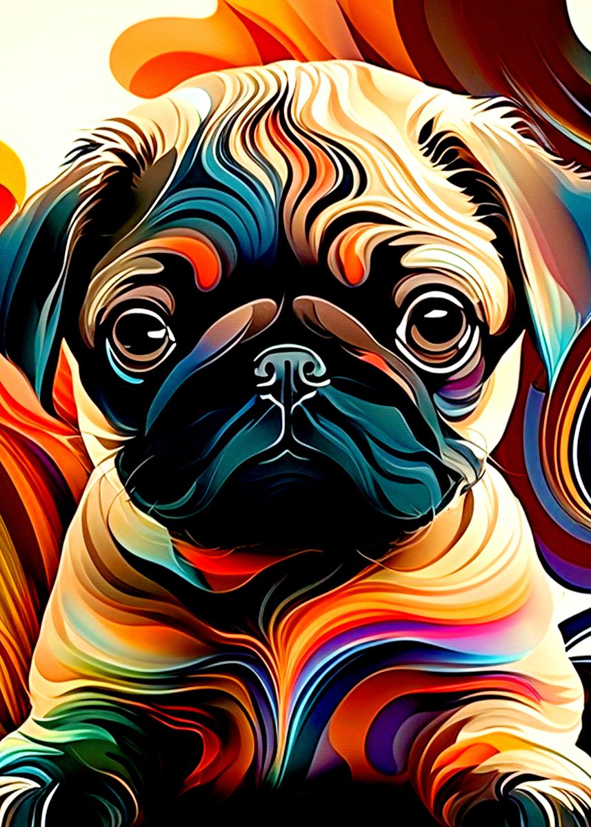 Pug Dog Poster By Thanh Phu Displate   20b08abda9b609e5ba1600dd391541f9 D9fe4c094a4e65346fbe925374b75705 