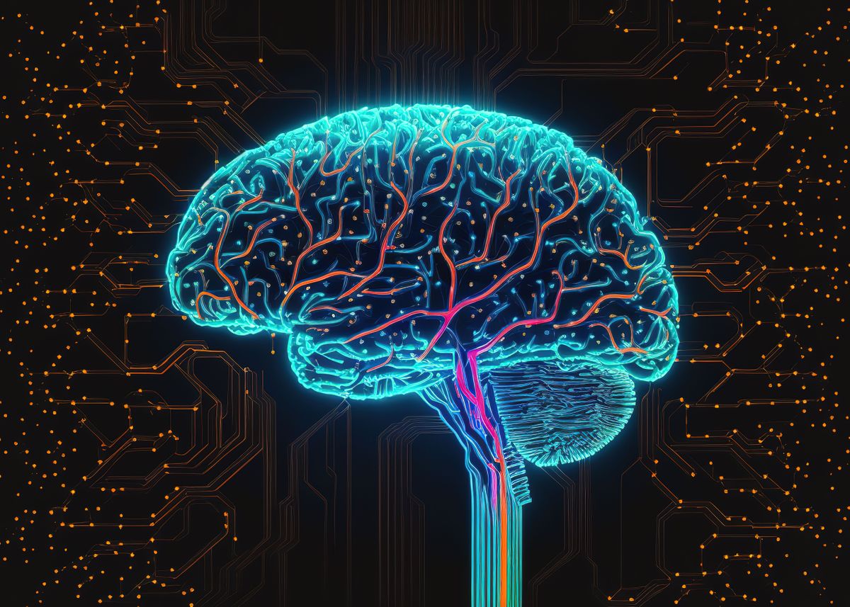 'Human Brain' Poster by NeoRowe Displate