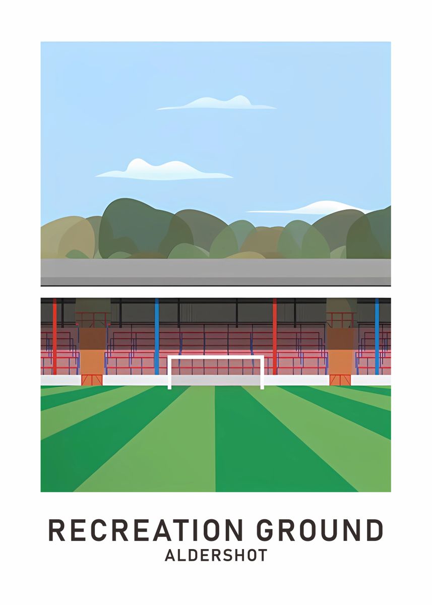 'Aldershot' Poster, picture, metal print, paint by Klasa Arta Displate