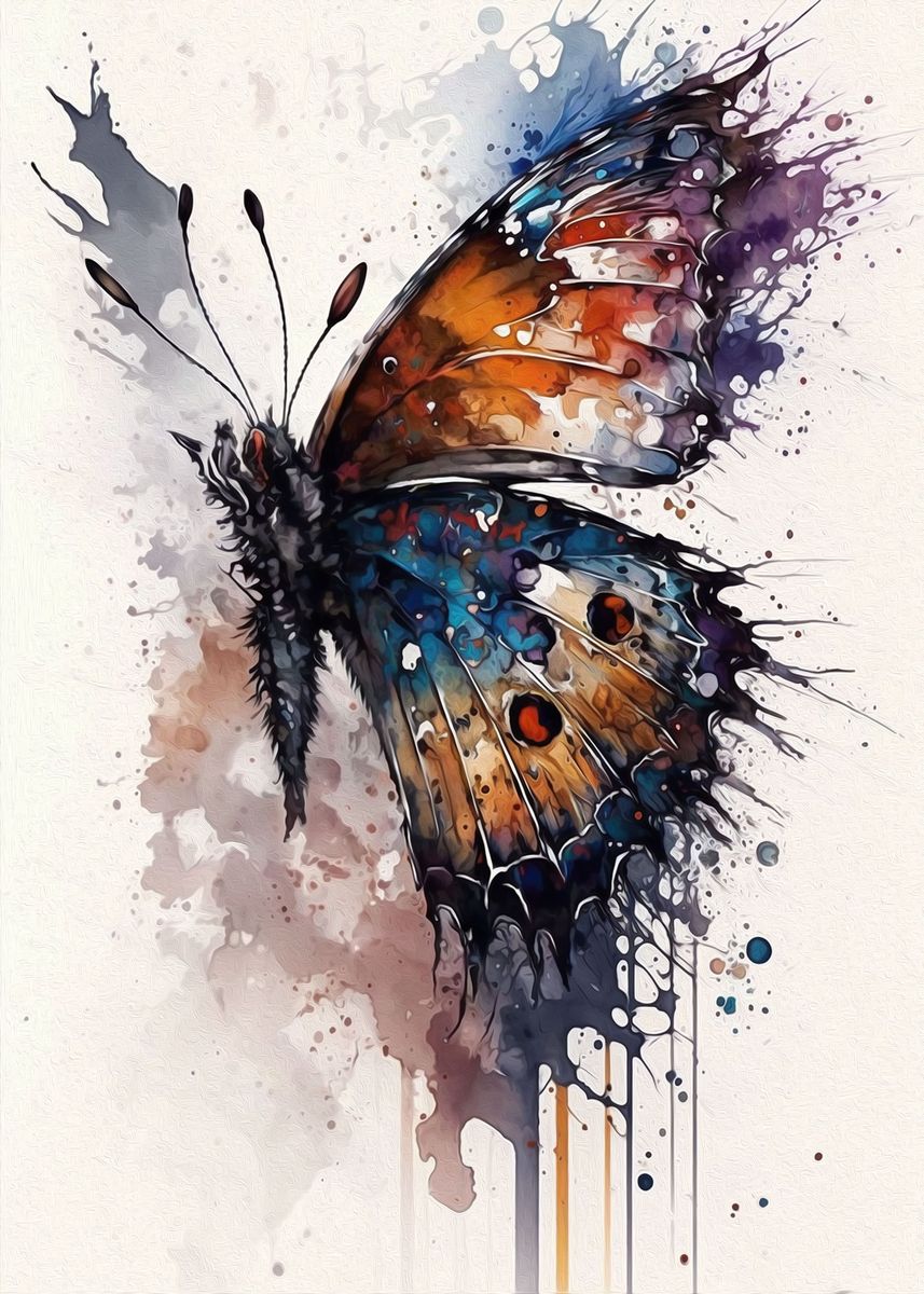 'Butterfly' Poster, picture, metal print, paint by Sabiqul Fahmi | Displate