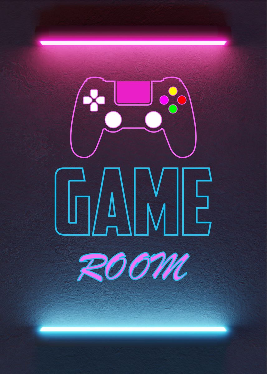 'Game Room' Poster, picture, metal print, paint by Trending Music Retro ...