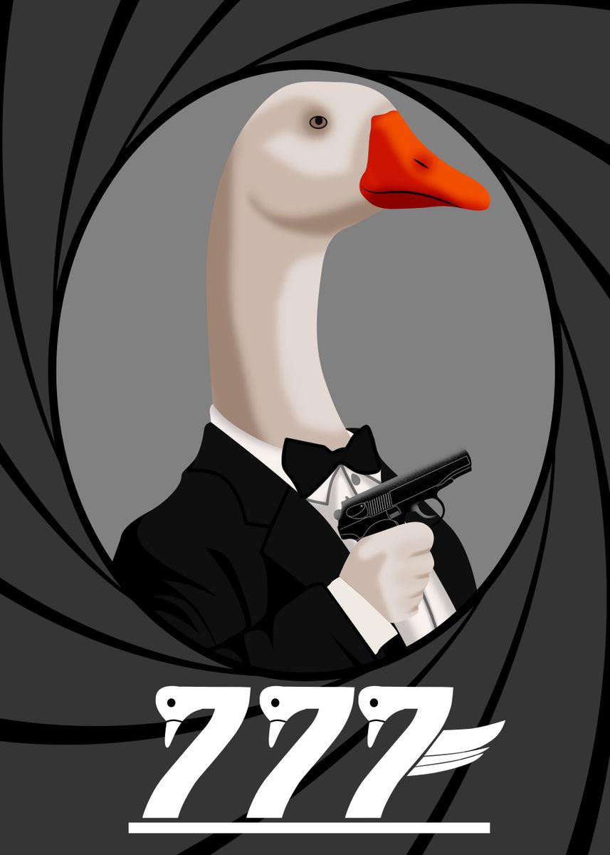 'james duck bond 777' Poster by best art moshper Displate