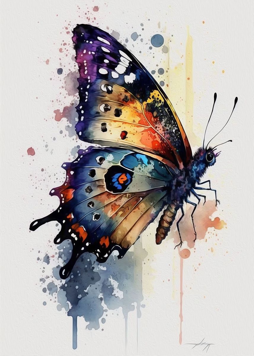 'Butterfly' Poster, picture, metal print, paint by Sabiqul Fahmi | Displate