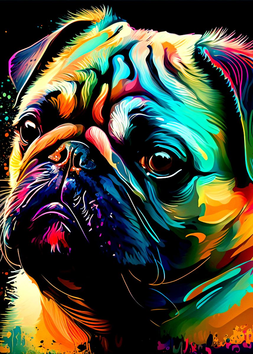 Pug Dog Poster By Thanh Phu Displate   C843f2991e4e918ab40b253efcd104f5 D9fe4c094a4e65346fbe925374b75705 