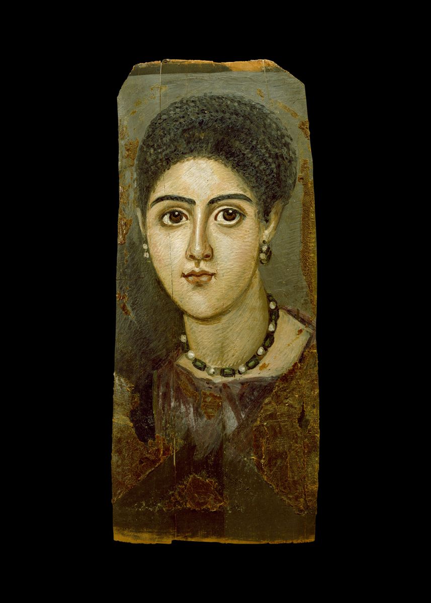 'Fayum portrait ' Poster, picture, metal print, paint by tony4urban ...