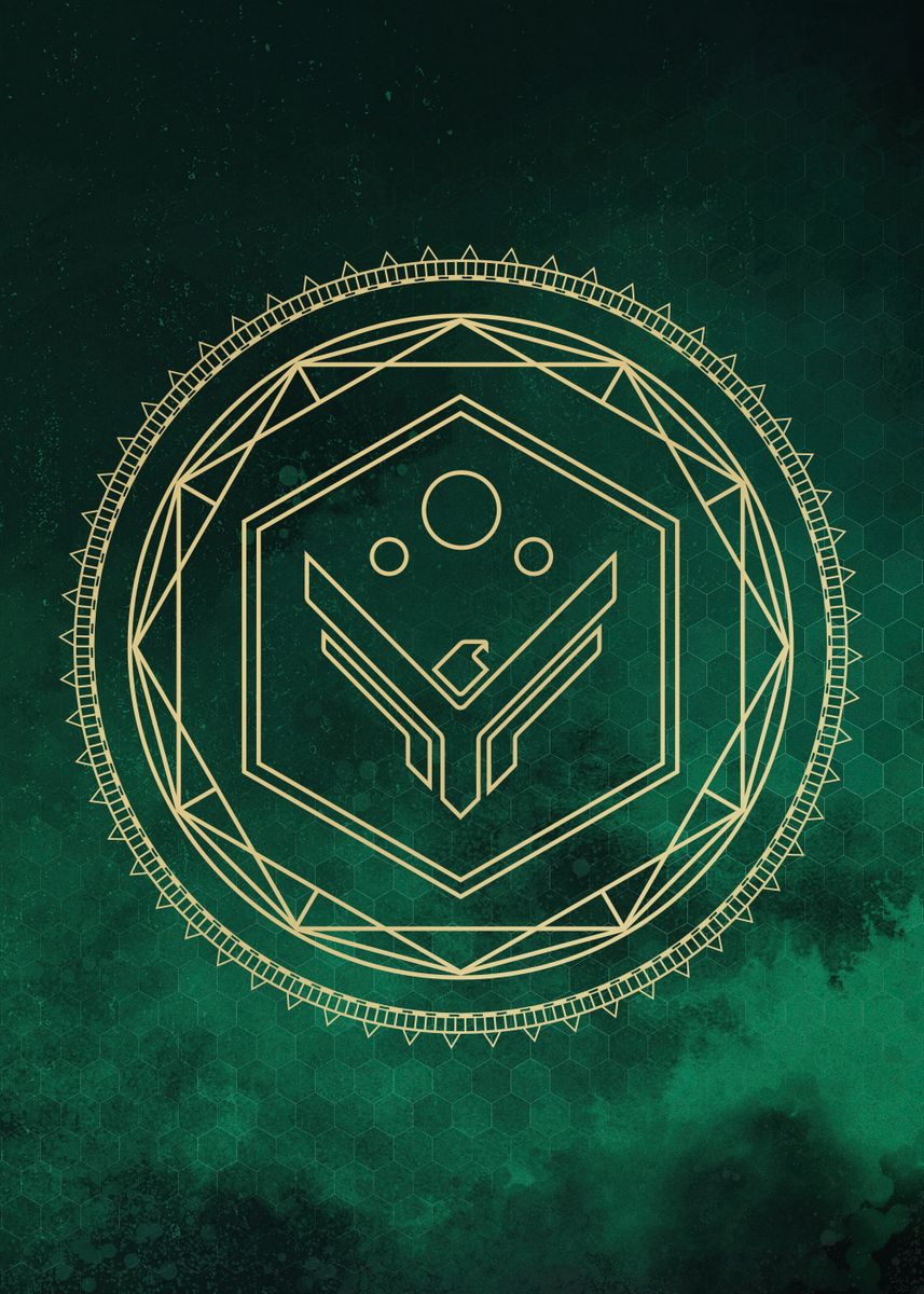 'Atreides Gold Emblem' Poster, picture, metal print, paint by Dune