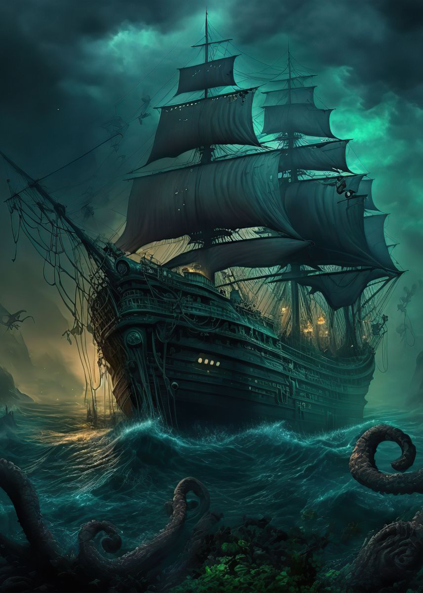 fantasy pirate ship