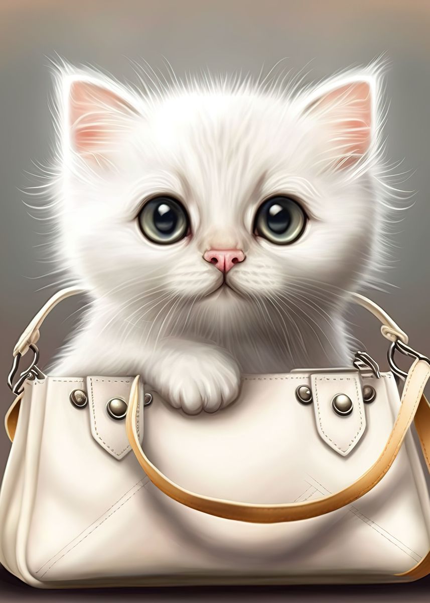 luxury cat ' Poster by Philippa Quintero