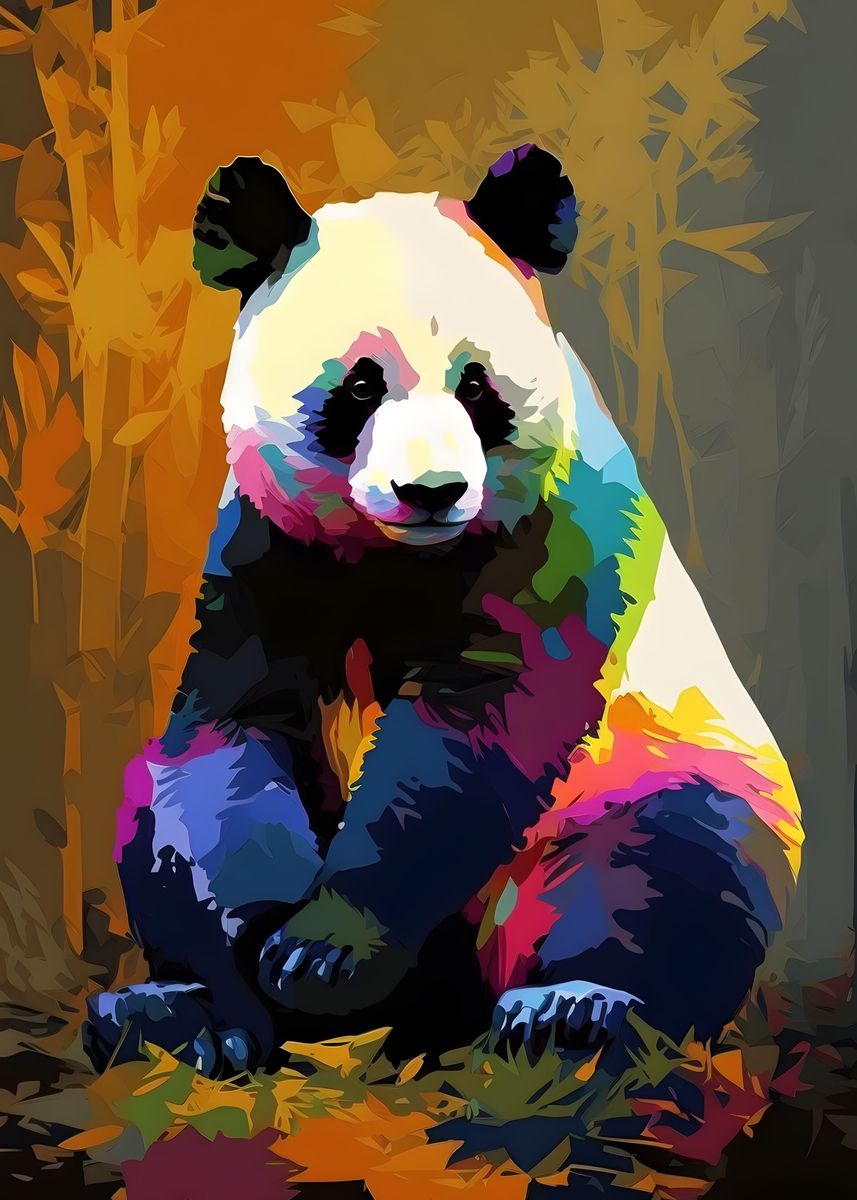Pandas pop. Панда поп арт. panda pop.