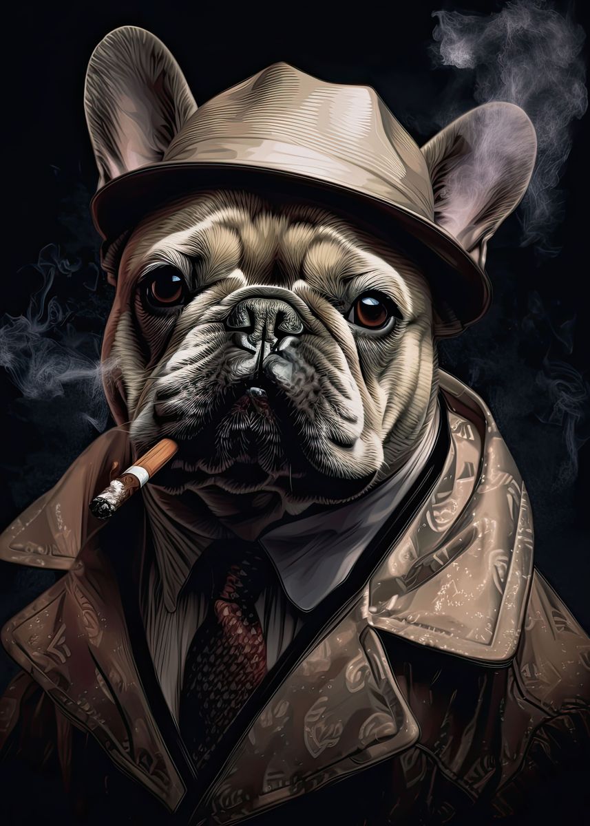 'French Bulldog Gangster' Poster by PetPrints Displate