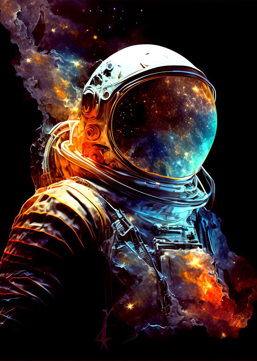 'Astronaut' Poster, picture, metal print, paint by king nguyen | Displate