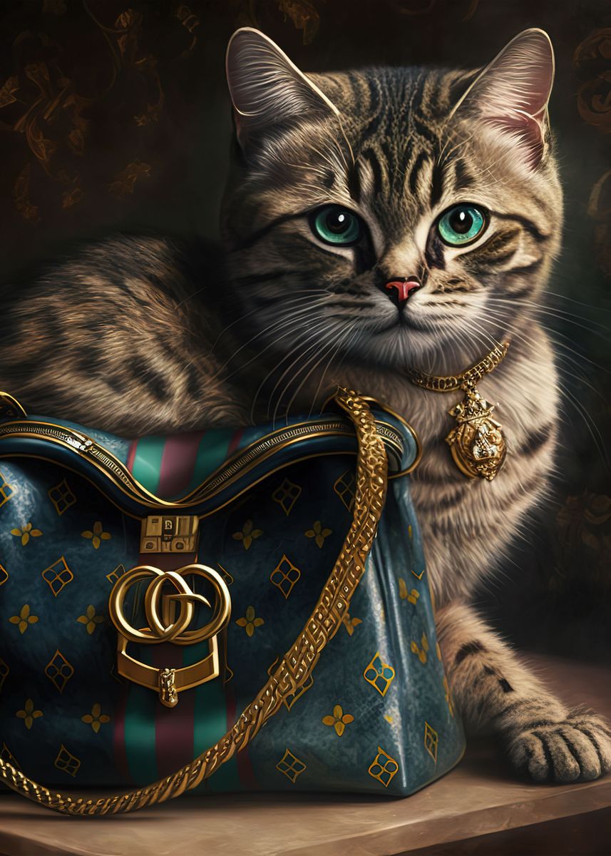 luxury cat ' Poster by Philippa Quintero