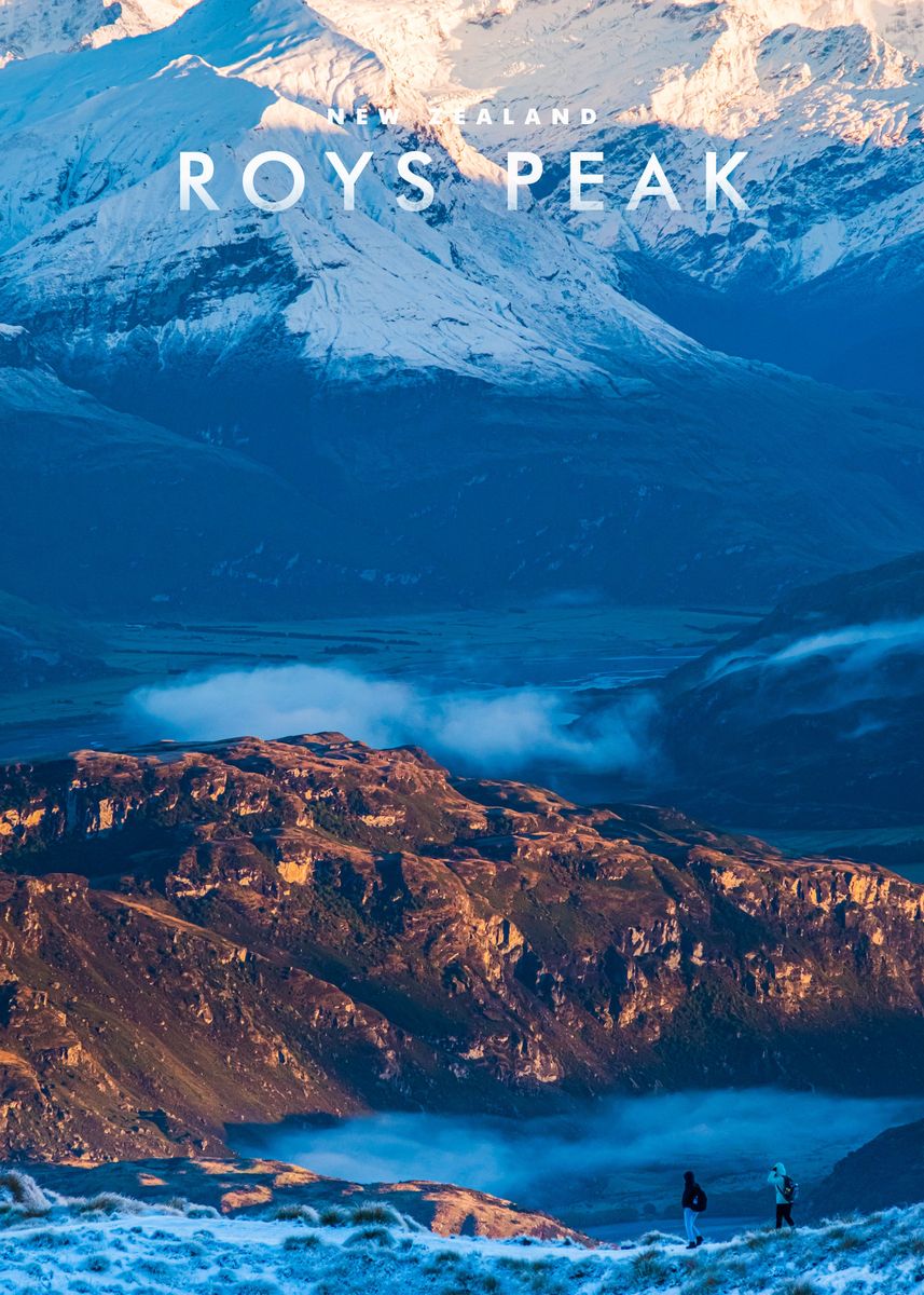 'Roys Peak New Zealand' Poster, picture, metal print, paint by ...