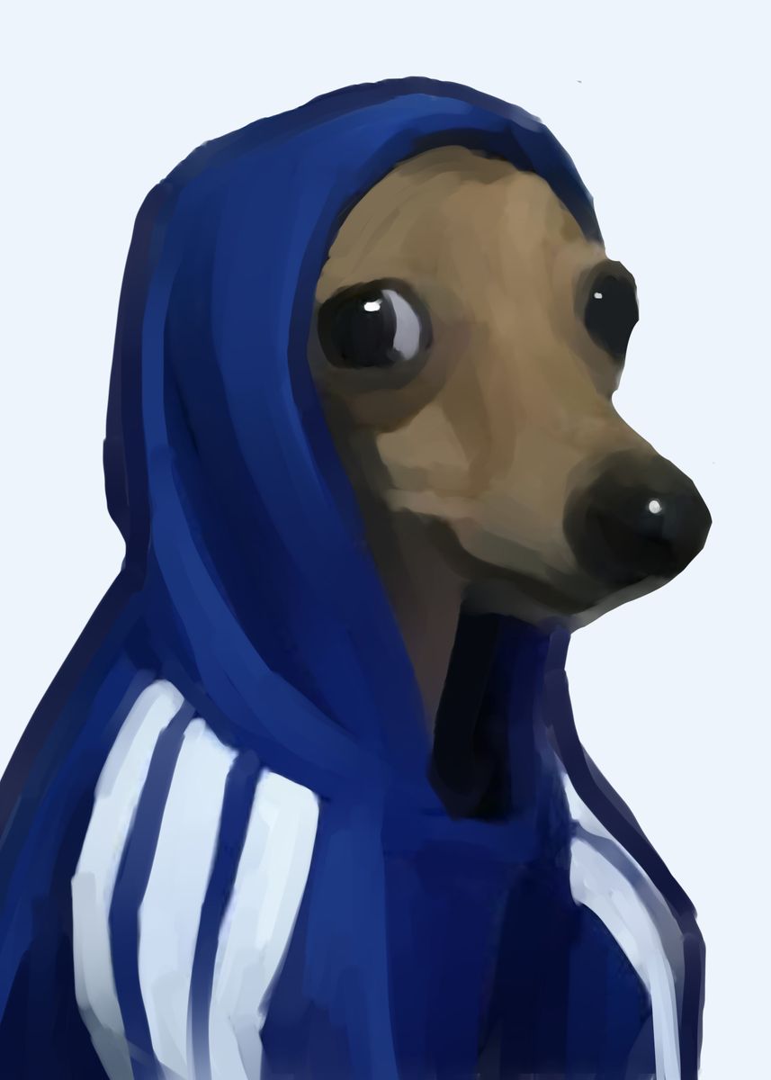 'a dog with the hoodie' Poster by az zahra Displate