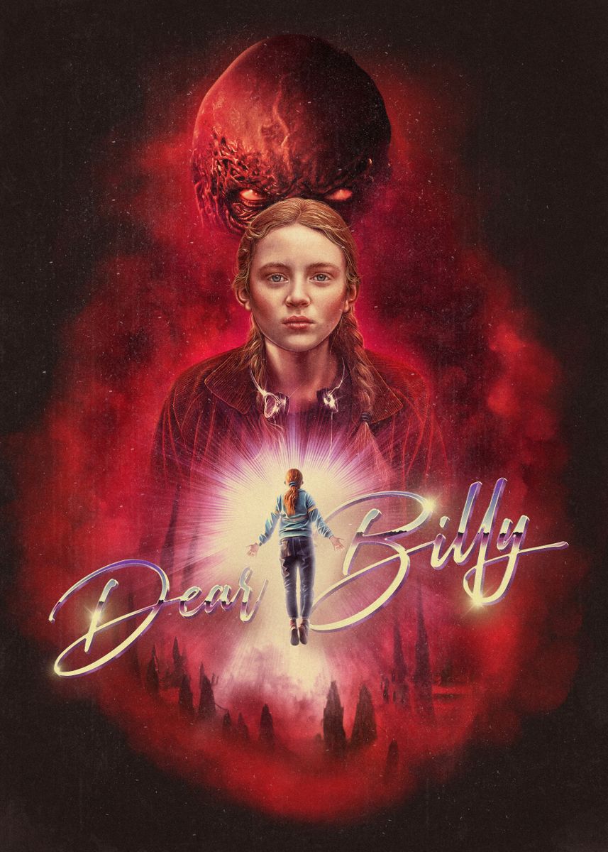 'Dear Billy Retro' Poster, picture, metal print, paint by Stranger