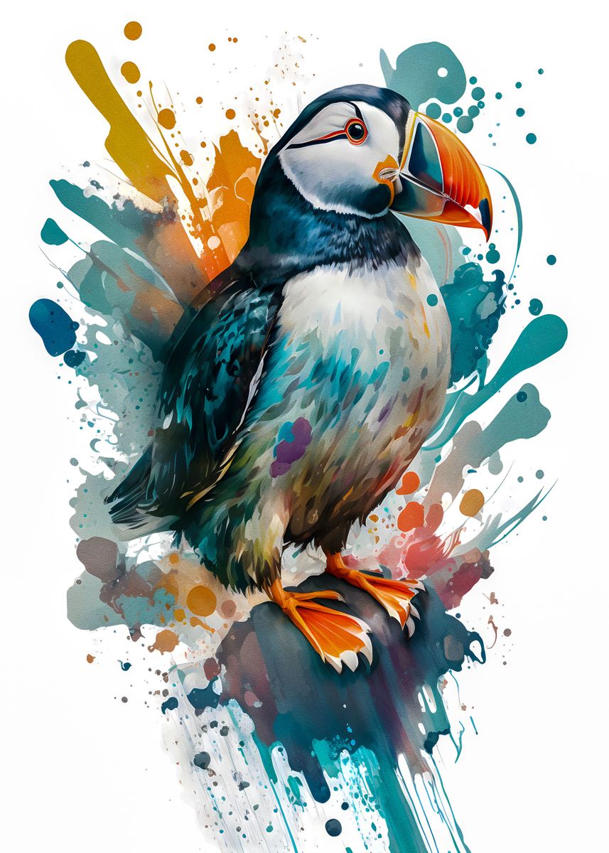 Puffins of the World Poster Print