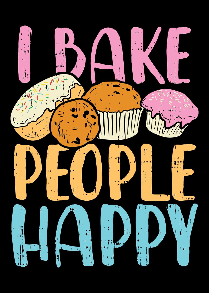 'Funny Baking' Poster by MuffinPowa  | Displate