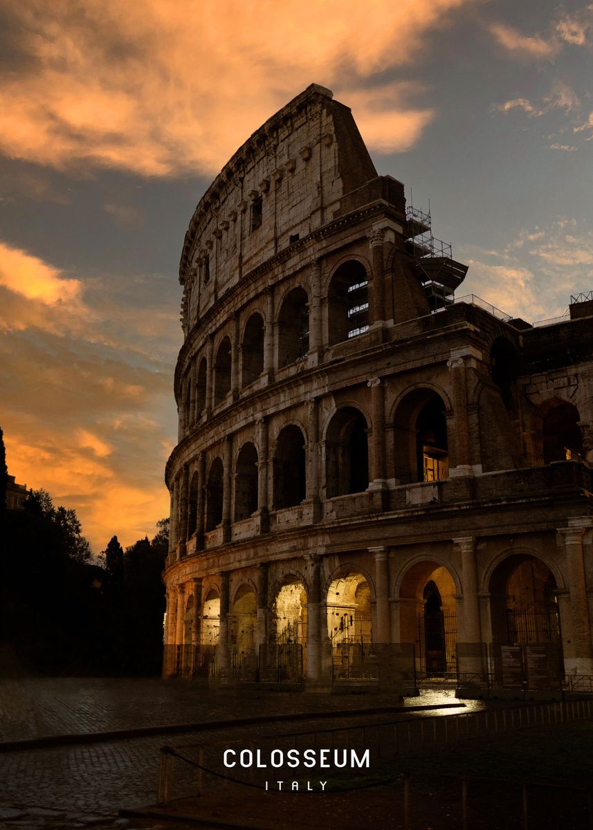 'Colosseum ' Poster by Famous City | Displate