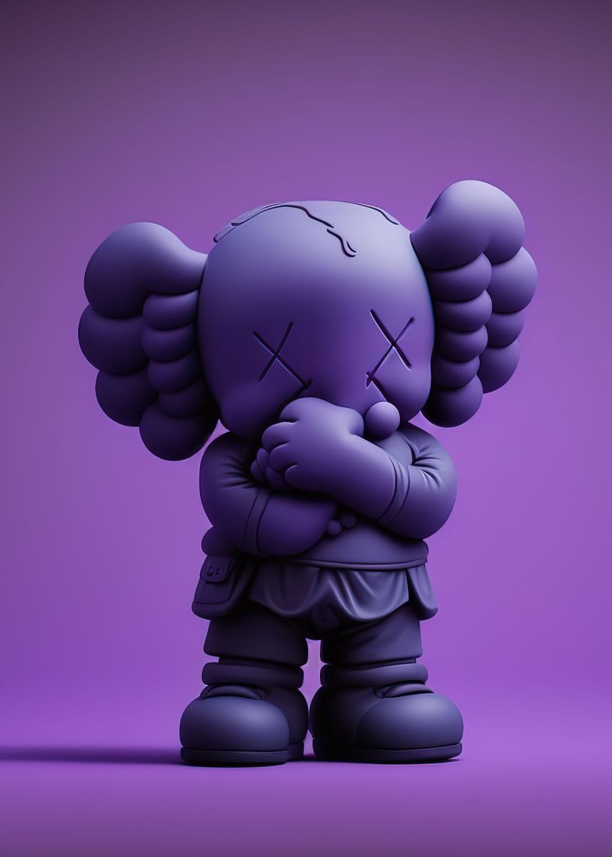 hypebeast-kaws-poster-picture-metal-print-paint-by-matiascurrie