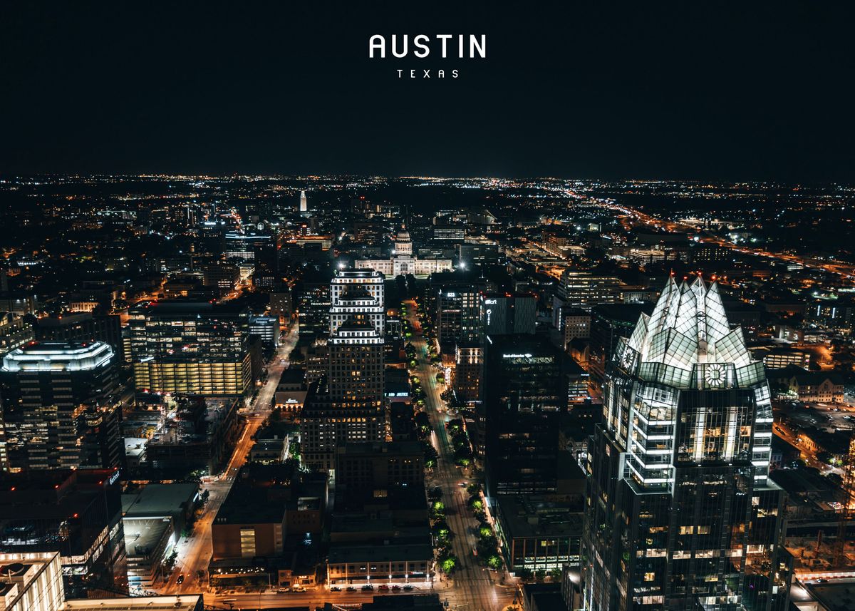 'Austin  ' Poster by Travel Addict | Displate