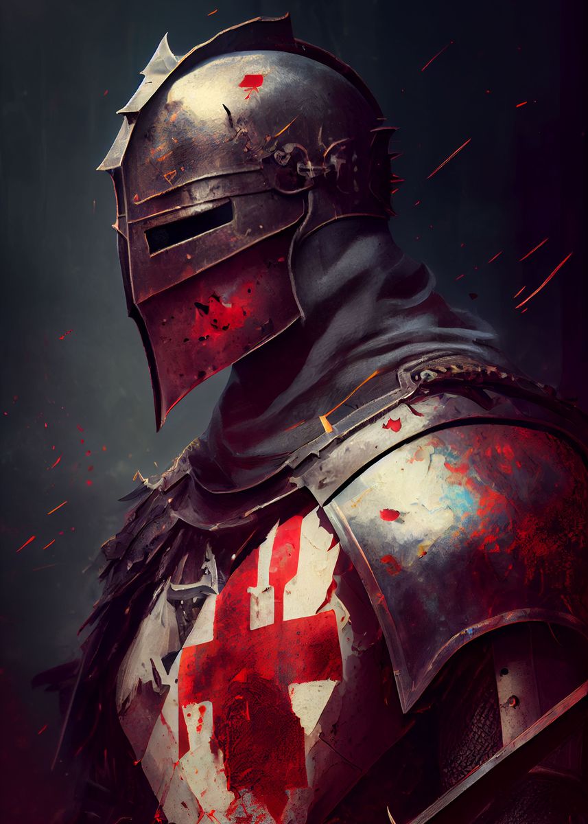 'knight Blood Templar' Poster By Decoydesign 