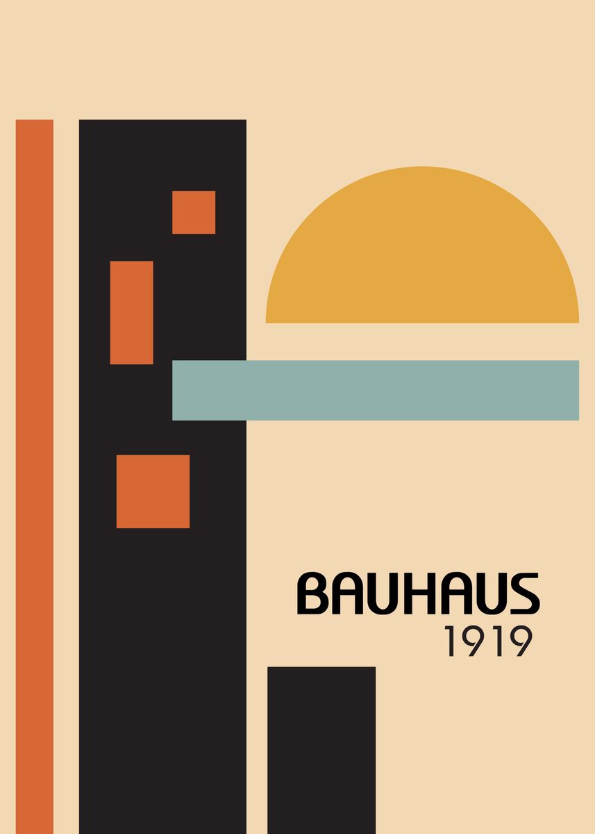 'Bauhaus Cty Meets the Sun' Poster by EDM Project | Displate