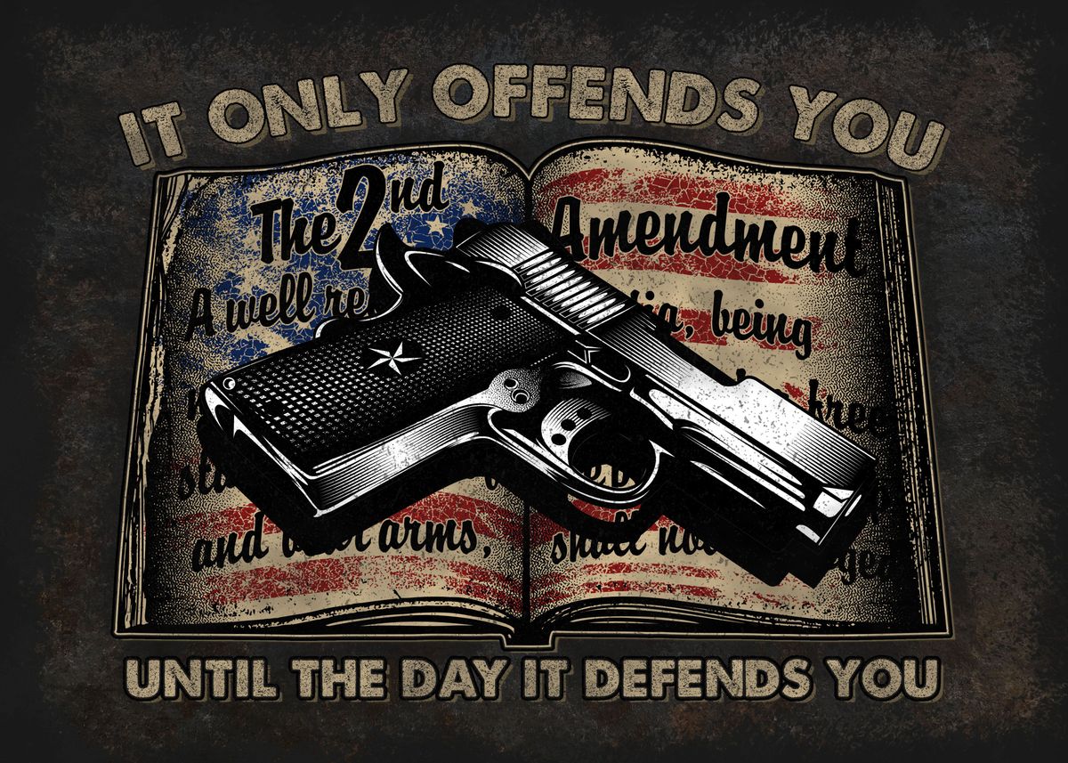  2nd amendment poster by chase buckler displate