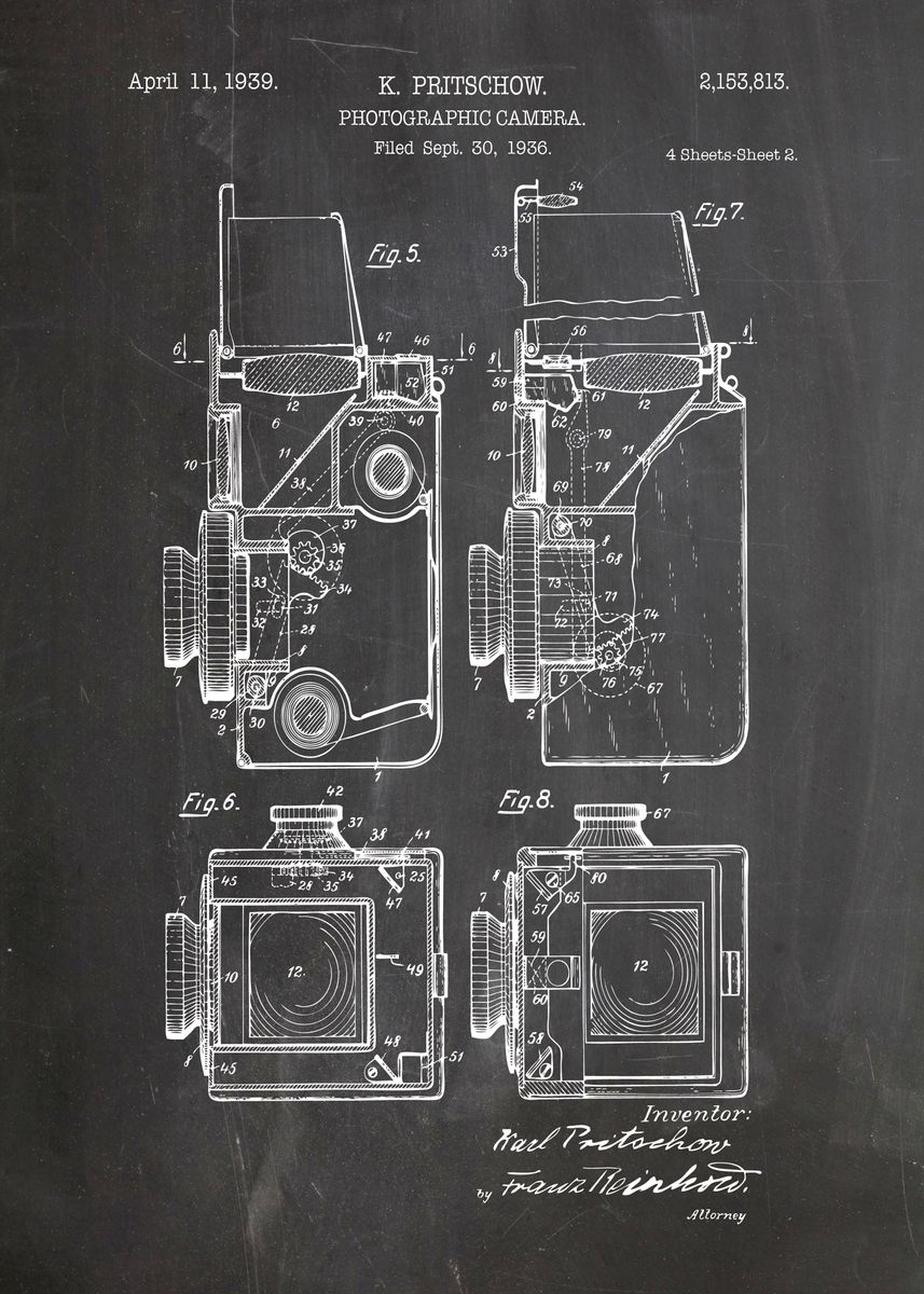 'photgraphic camera patent' Poster by Designersen | Displate