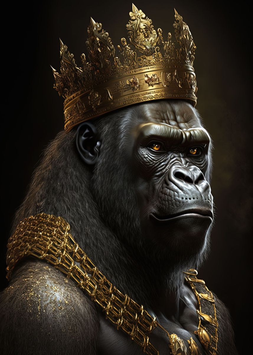 'King Gorilla' Poster, picture, metal print, paint by Zake Yonkou ...