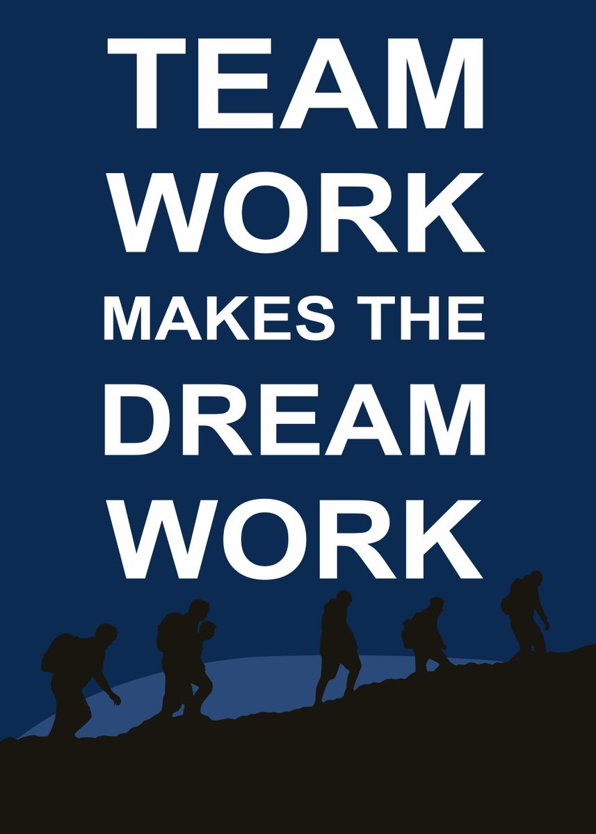 'Teamwork Motivational 006' Poster by Creative Visual | Displate