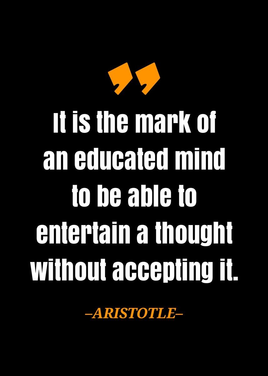 'ARISTOTLE Quote' Poster, picture, metal print, paint by Gembull Art ...