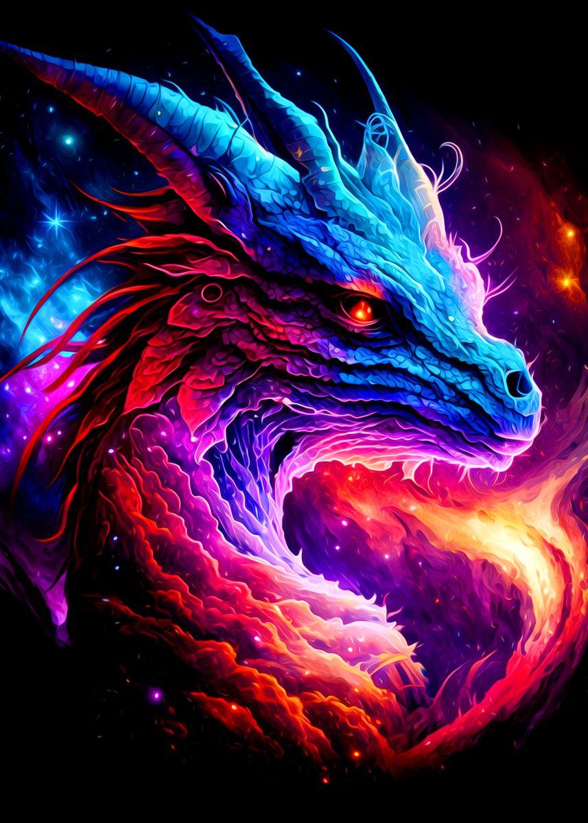 'Dragon' Poster by Anie Nesta | Displate