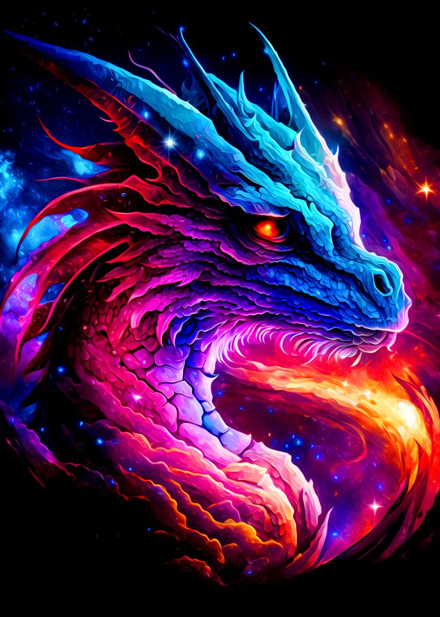 'Dragon' Poster by Anie Nesta | Displate