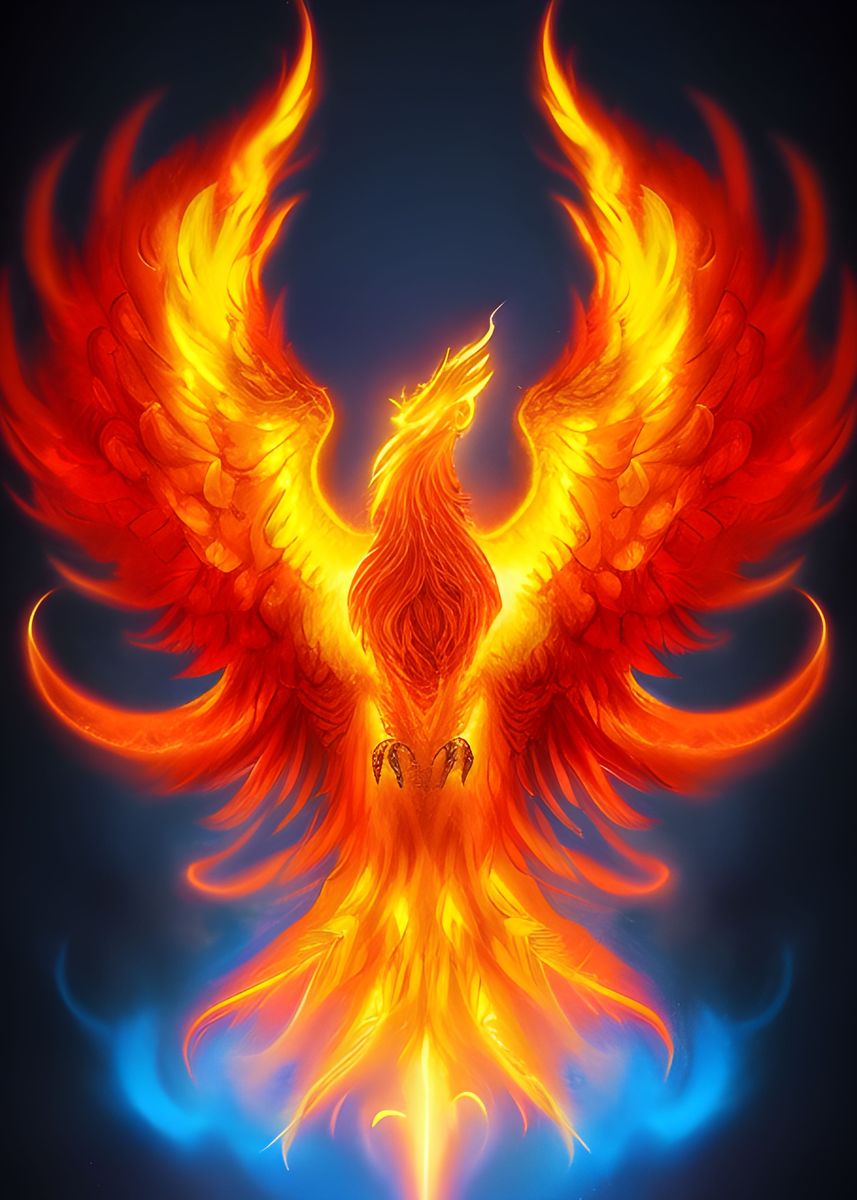 'emerging Phoenix' Poster, Picture, Metal Print, Paint By 