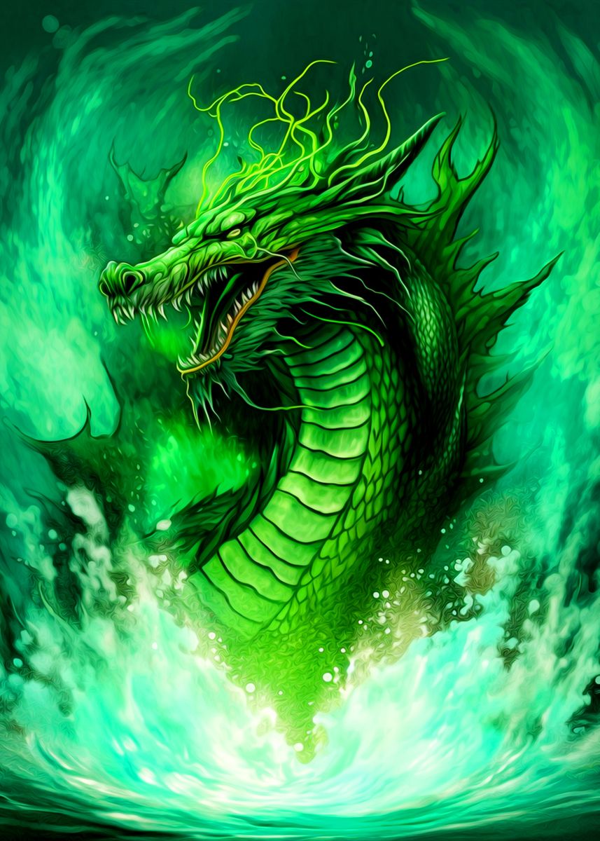 'Dragon' Poster by Anie Nesta | Displate