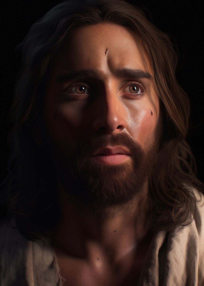 'Jesus Christ Portrait 3' Poster by FerraraMedia | Displate