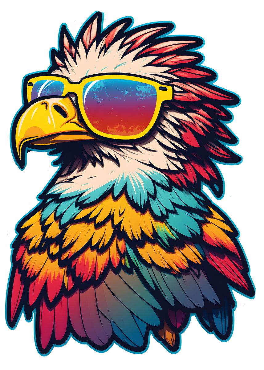 Eagle hot sale with sunglasses