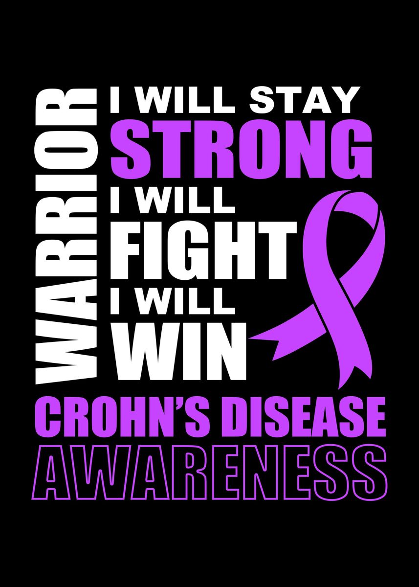 'Crohns Warrior' Poster, picture, metal print, paint by FunnyGifts ...