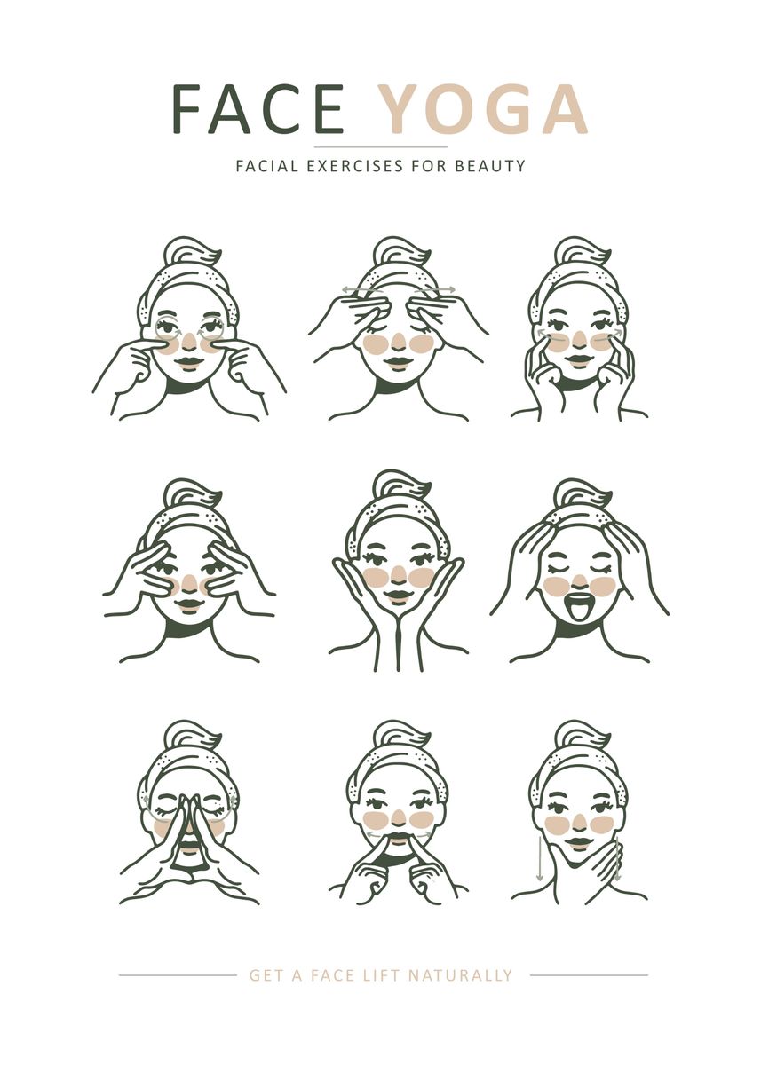 39 Yoga Facial Yoga Exercise 39 Poster - 49713ba706e803832c9b10ac4682d781 0d6f901a216bed38223d717505d30c54 