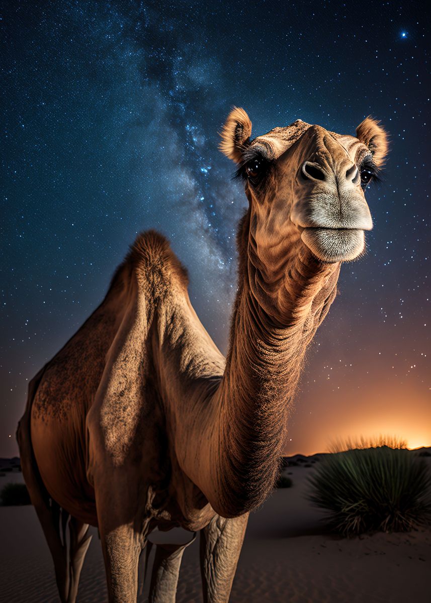 'Spirit Animal Camel' Poster, picture, metal print, paint by deidrera ...