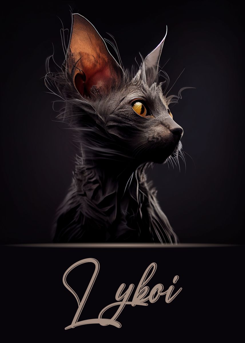 'Lykoi' Poster, picture, metal print, paint by Artistic Paradigms ...