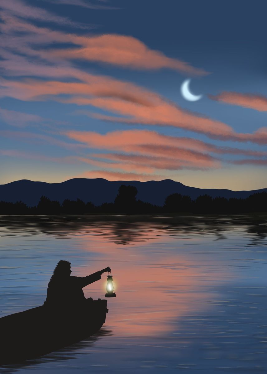 &lsquo;Lady of the lake&rsquo; Poster by Artuszko | Displate