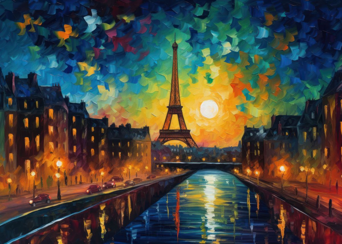 'Parisian Dreams' Poster by BnWDesigner | Displate