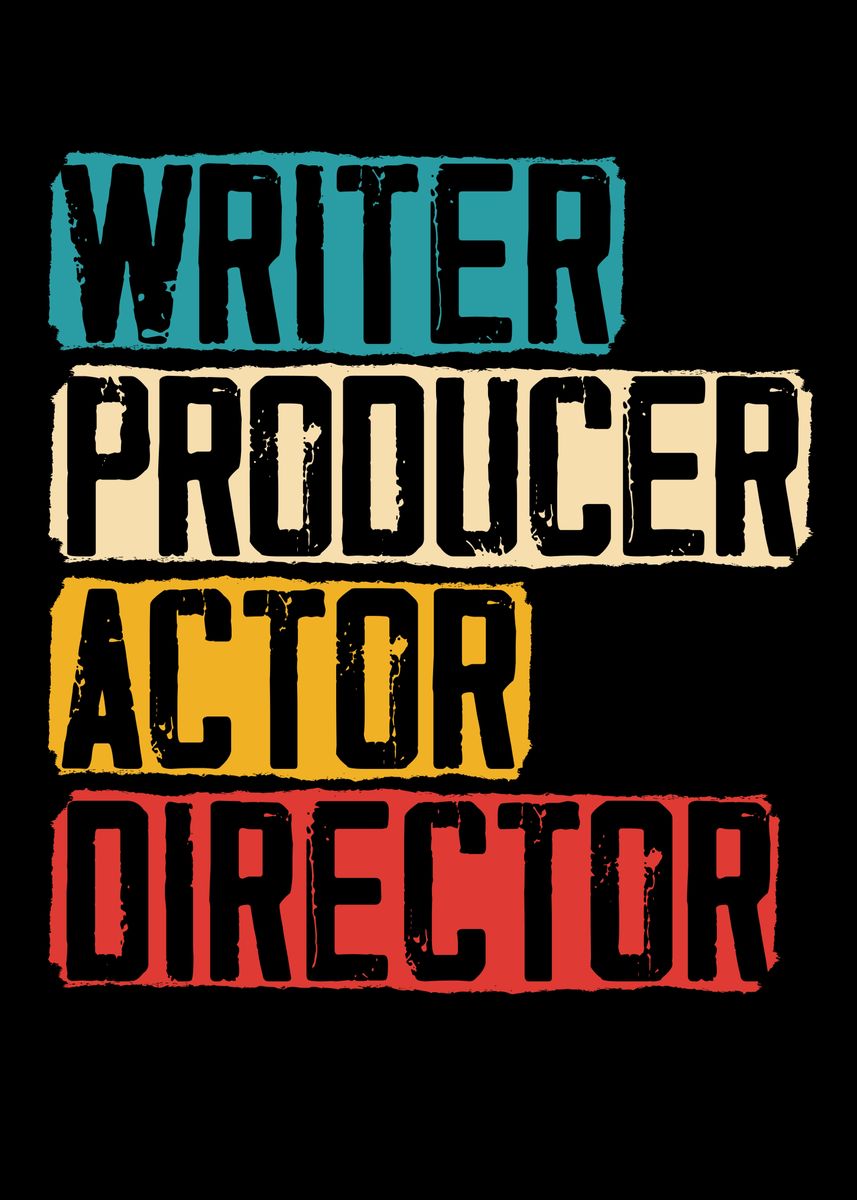 'Actor' Poster, picture, metal print, paint by NAO | Displate