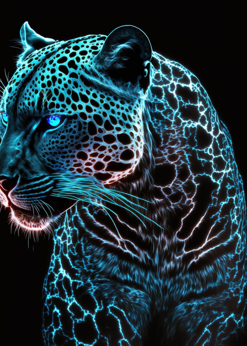 'Jaguar animal ' Poster by newton russell | Displate