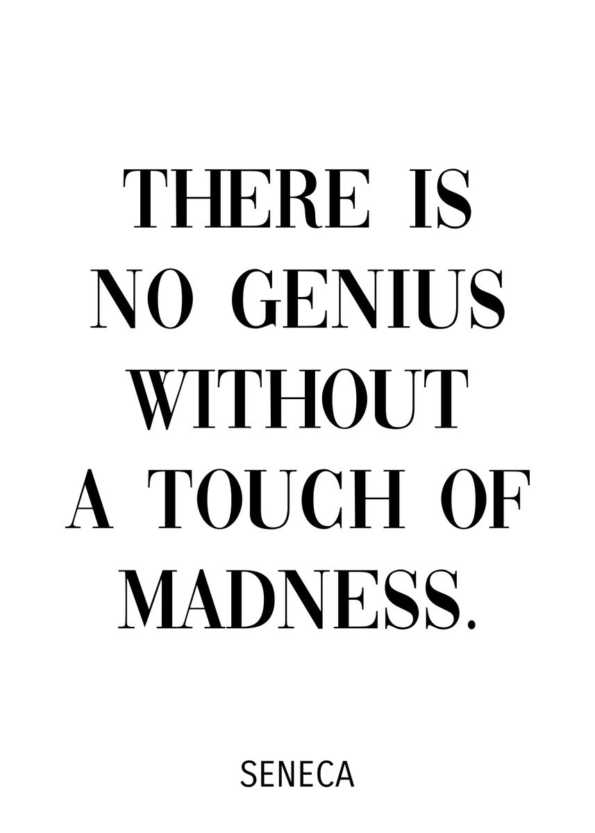 'Seneca Quote ' Poster, picture, metal print, paint by DIMS Displate