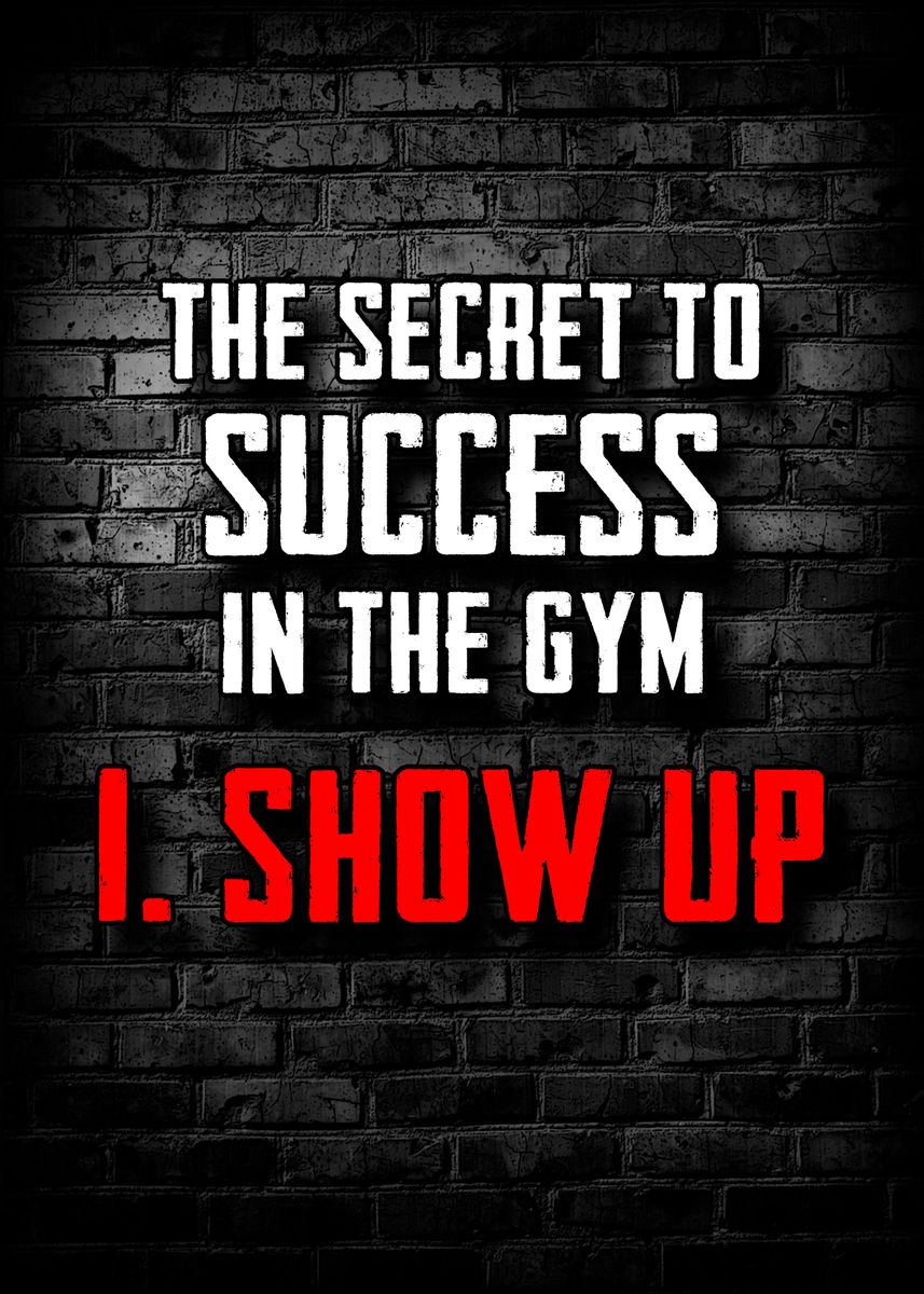 'Gym Motivation Quote ' Poster, picture, metal print, paint by Nice ...