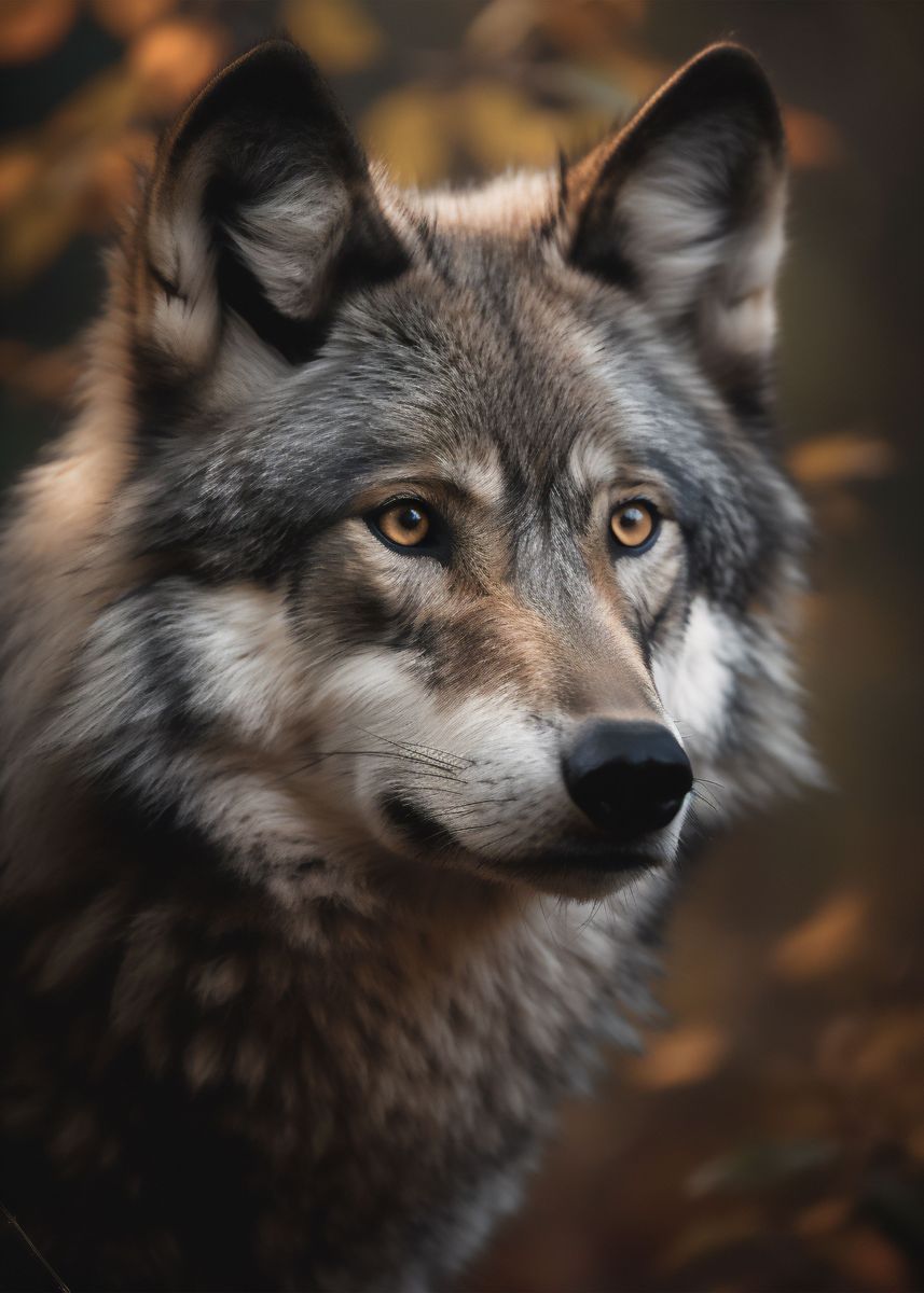 'Intense Wolf' Poster, picture, metal print, paint by Zooscape Wildlife ...