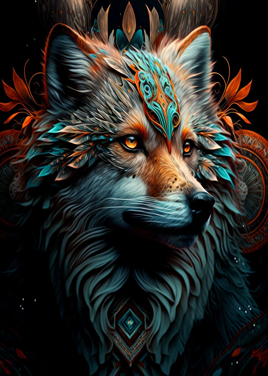 'Fantasy Fox' Poster by dnland thane | Displate