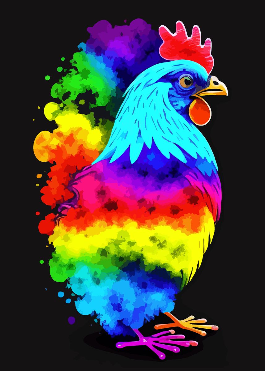 rainbow chickens
